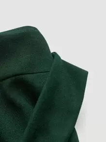 Firerie Vestido ajustado unicolor de cuello halter de espalda abierta - Verde Oscuro - Ver 5