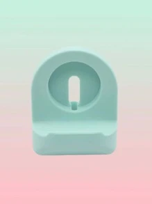 1pc Silicone Desktop Phone Charger Stand - Cadet Blue - View 2