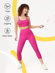 GLOWMODE FeatherFit™ Quai lưng Bras thể thao - Màu Hồng Tươi - Xem 4