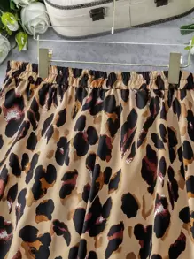 Mulvari 大碼滿版印花抽褶邊長褲 - 彩色 - 查看 3