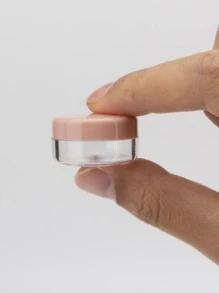 6入組5ML空膏霜分裝瓶和2入組刮刀，帶蓋，適用於潤唇膏、面霜、彩妝、化妝品、樣品、軟膏和其他美容產品