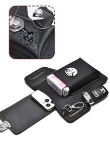 Mini Men Minimalist Belt Bag Chest Bag - Black - View 2