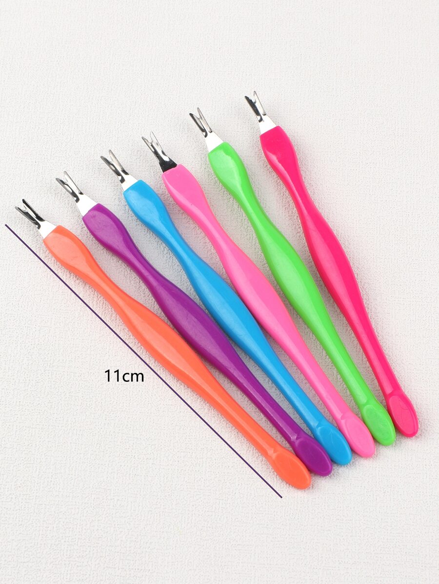 20pcs Colorful Nail Cuticle Trimmer Remover Plastic Handle Cuticle