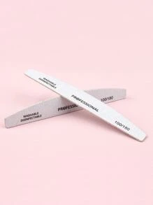 50入組100/180砂礫指甲銼雙面金剛砂板可水洗金剛砂板可重複使用指甲緩衝墊美甲工具適用於天然指甲亞克力指甲家庭和沙龍使用 - 白色 - 查看 3