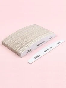 50入組100/180砂礫指甲銼雙面金剛砂板可水洗金剛砂板可重複使用指甲緩衝墊美甲工具適用於天然指甲亞克力指甲家庭和沙龍使用 - 白色 - 查看 4