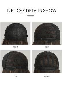 長款卷人造假髮帶劉海 - 黑色 - 查看 7