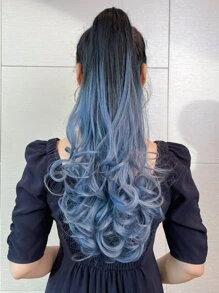 長款小波浪馬尾合成纖維接髮帶爪 - 彩色 - 查看 1