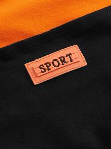 SHEIN ICON Bikercore字母補丁細節超短款T恤 - 彩色 - 查看 3