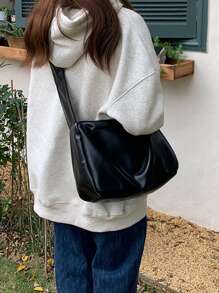 极简主义流浪包 - 黑色 - 查看 5