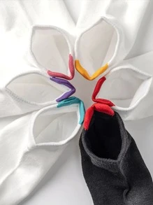 6 đôi vớ mắt cá chân họa tiết trái tim - Nhiều màu - Xem 5