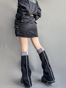 星星圖案腿部保暖套 - 彩色 - 查看 3