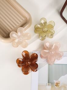 4 piezas Garra de pelo con diseño de flor - Multicolor - Ver 1