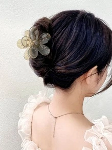 4 piezas Garra de pelo con diseño de flor - Multicolor - Ver 2