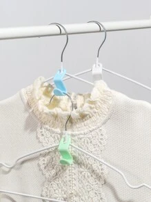 10入組/套ABS衣架連接掛鉤家用黑色魔法衣架掛鉤 - 黑色 - 查看 2