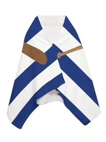 1入組棒球圖案沙灘巾超細纖維矩形旅行沙灘巾適合游泳潛水夏季 - 彩色 - 查看 3