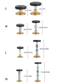 1入組不銹鋼床頭固定器床用色塊固定器 - 金色 - 查看 2