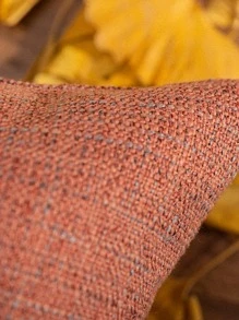 1 Đồng Màu Hồng Đệm Không Chất Độn, tối Giản Vải Dệt Trang Trí Ném Gối Cho Gia Đình, Tất Cả Các Mùa - Hồng - Xem 2