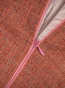 1 Đồng Màu Hồng Đệm Không Chất Độn, tối Giản Vải Dệt Trang Trí Ném Gối Cho Gia Đình, Tất Cả Các Mùa - Hồng - Xem 3