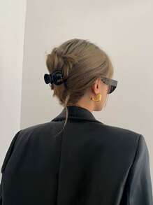 Garra de pelo unicolor - Negro - Ver 1