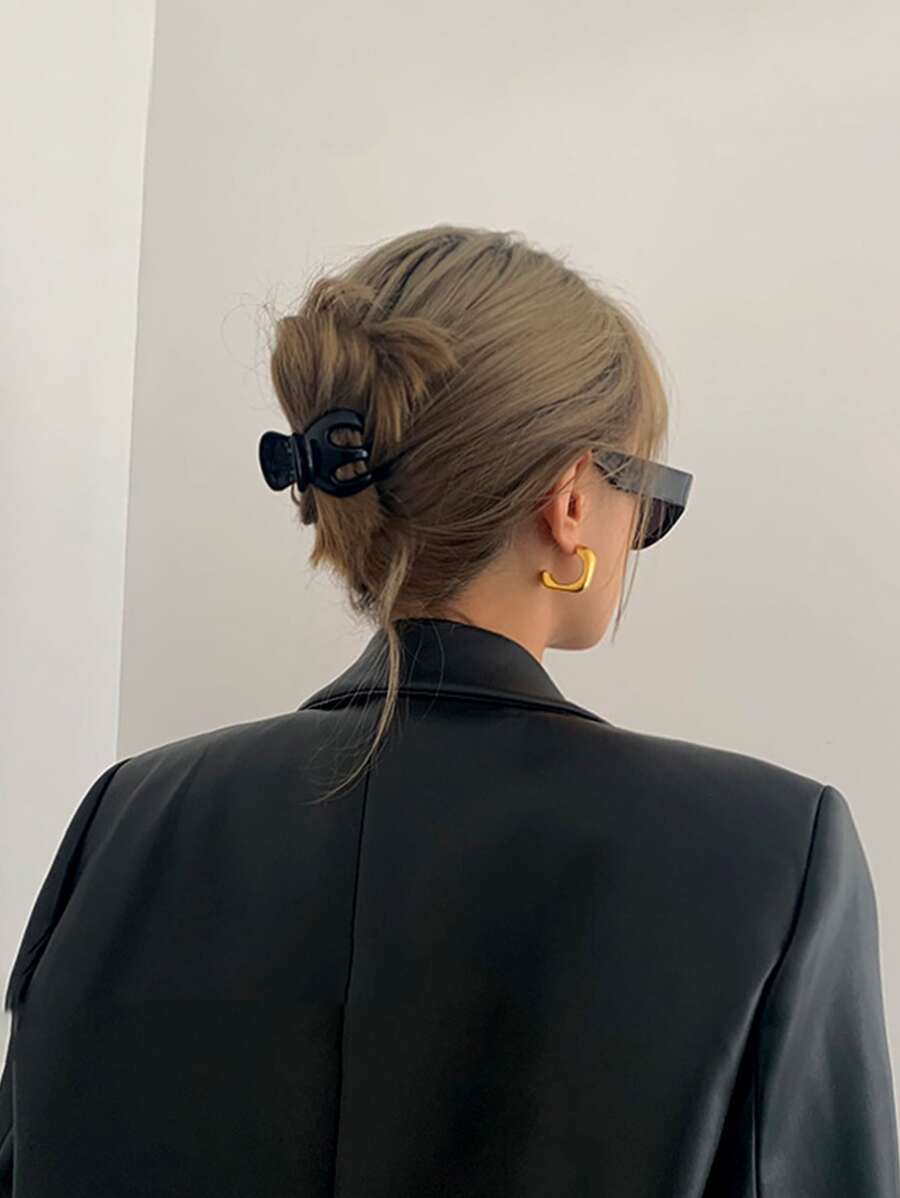 Garra de pelo unicolor - Negro - Ver 1