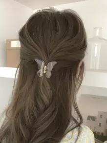 1 buc femei mici dimensiuni transparente fluture în formă de gheare de păr clip pentru uz zilnic elegante clipuri de păr păr maxilar clip cleme de păr păr ambreiaj păr prinzător clip