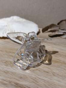 1 buc femei mici dimensiuni transparente fluture în formă de gheare de păr clip pentru uz zilnic elegante clipuri de păr păr maxilar clip cleme de păr păr ambreiaj păr prinzător clip