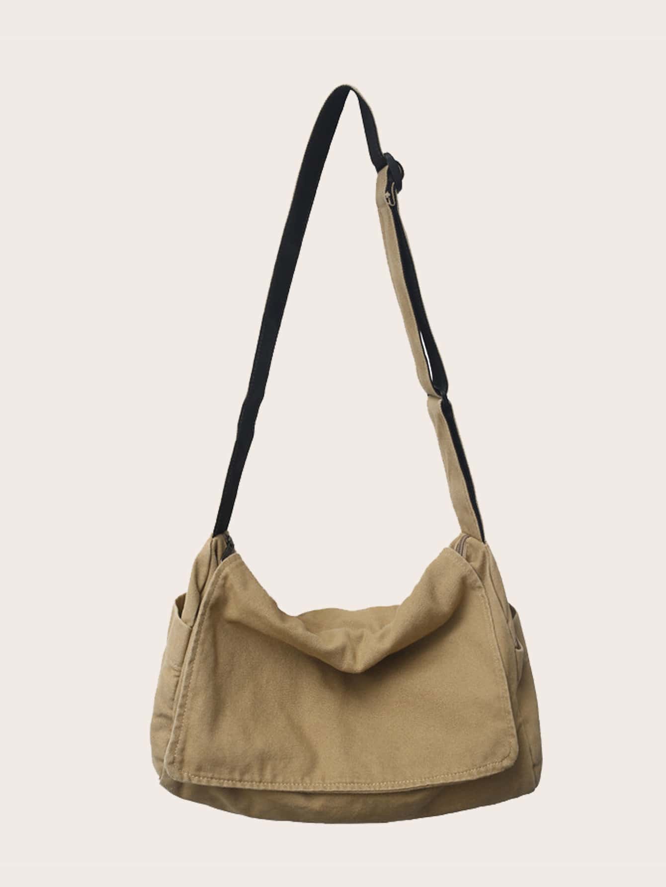 Túi Crossbody Nữ Có thể điều chỉnh được không giớ tính - Màu Khaki - Xem 1