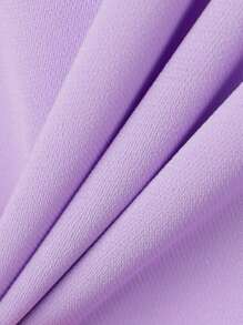 Soleia Áo hai dây viền lá sen Viên lá sen phân lớp màu trơn Giải trí - Màu Lilac Tím - Xem 8