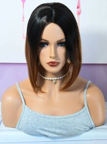 Peluca sintética corto recto - Multicolor - Ver 1