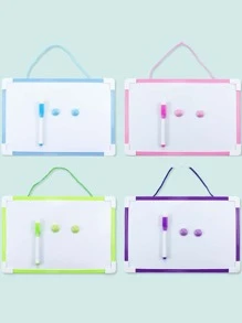 1套多功能悬挂式白板，白板 - 粉色 - 查看 2