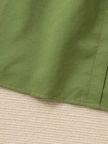 SHEIN Chicas Vestido de tirantes con botón delantero