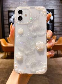 Funda para móvil con diseño de mariposa - transparente - Ver 1