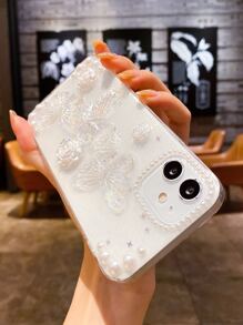 Funda para móvil con diseño de mariposa - transparente - Ver 3