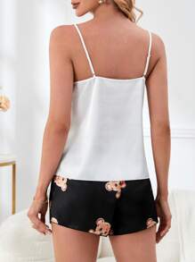 Cartoon Graphic PJ Set - Multicolor - View 3