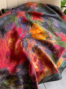 Khăn quàng cổ in hoa Stylis H để trang trí cho cuộc sống hàng ngày Bandana thanh lịch, dây buộc tóc, băng đô lý tưởng để trang điểm cho vẻ ngoài của bạn - Nhiều màu - Xem 4