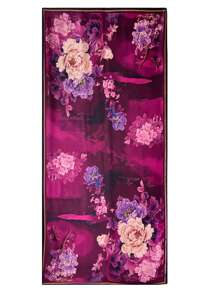 花卉印花围巾百搭，时尚头巾优雅