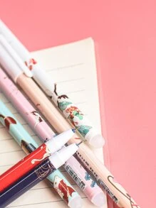 6pcs Cartoon Graphic Gel Pen - Multicolor - View 4