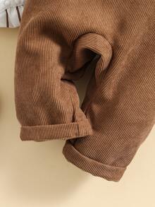 SHEIN Bebé niño Body de rayas & Mono overol - Multicolor - Ver 4