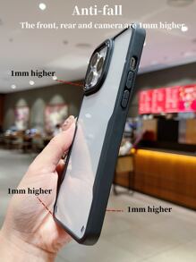 1入組透明拼接邊手機殼