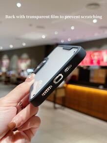 1入組透明拼接邊手機殼