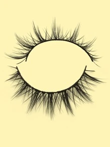 MAGEFY 5 對/套手工十字型假睫毛,天然人造水貂睫毛,長而捲曲,非常適合大眼睛和魔鬼或漫畫造型 - 黑色 - 查看 4