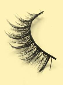 MAGEFY 5 對/套手工十字型假睫毛,天然人造水貂睫毛,長而捲曲,非常適合大眼睛和魔鬼或漫畫造型 - 黑色 - 查看 5