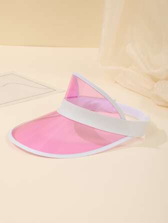 1 pieza gorra con visera con ribete en contraste