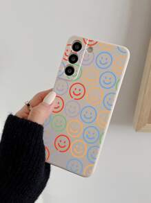 Funda de teléfono con patrón de sonrisa - Multicolor - Ver 2