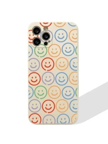 Funda de teléfono con patrón de sonrisa - Multicolor - Ver 3
