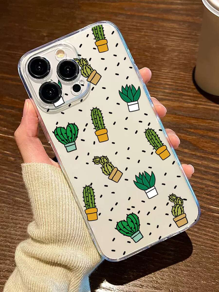 Funda para móvil con estampado de cactus - Multicolor - Ver 1