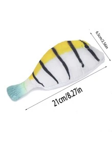 1 pieza Estuche de lápiz en forma de pescado - Multicolor - Ver 3