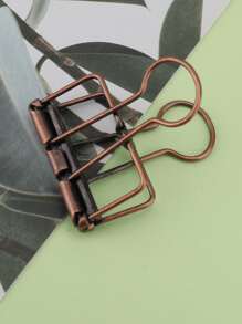 1 个复古多色回形针，适用于桌面文件整理、返校、学校用品 - 銅色 - 查看 12