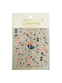 Nail Sticker 1sheet Chinese Style  Fish Goldfish Stickers For Manicure DIY