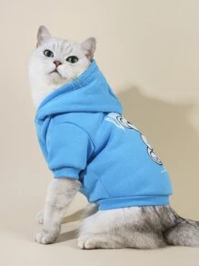 PETSIN 1入組卡通小熊印花寵物連帽衫 - 彩色 - 查看 6